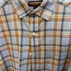 Southern Tide Plaid Button-Down Shirt in Brown, Blue, Tan-10 shirts! See below